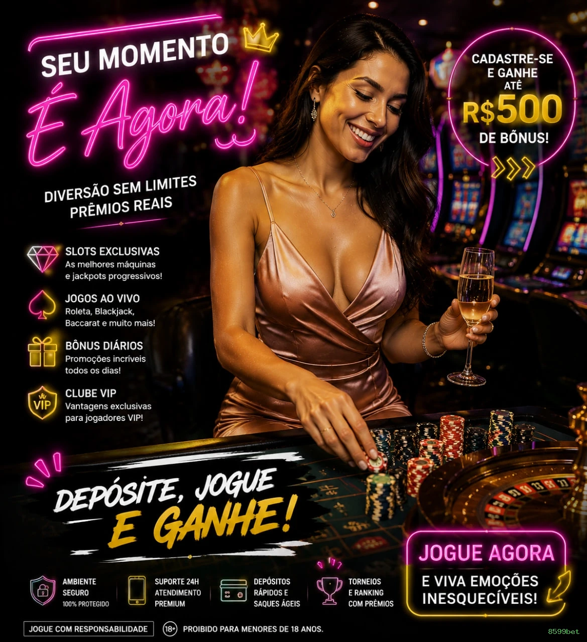 Bônus boas-vindas 8599bet R$100